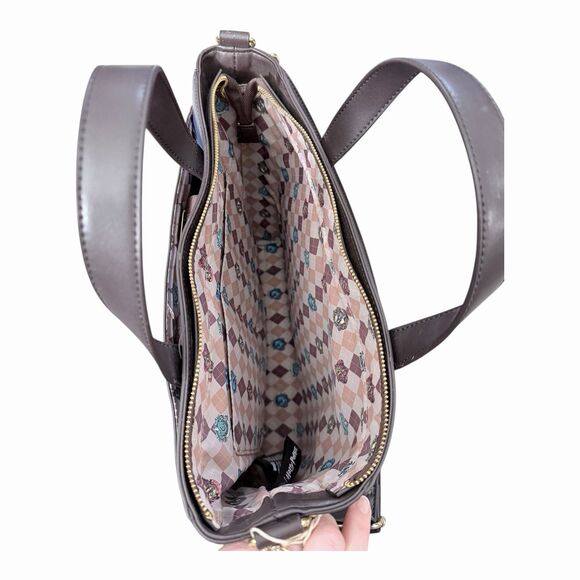 Harry Potter Hogwarts  Convertible Backpack & Tote Crossbody Bag Loungefly - Picture 9 of 16